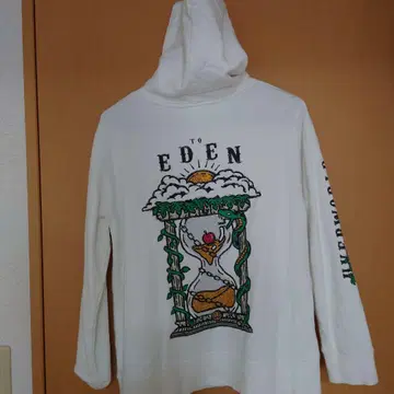 UVERworld EDEN 풀오버 후드티/화이트/M