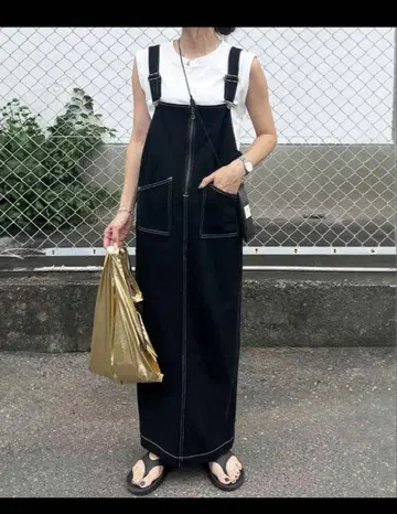isook 오버롤 스커트