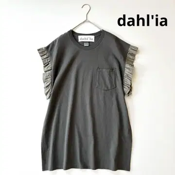 달리아 dahl'ia 프릴 슬리브 티셔츠