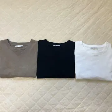 자라 코튼 티셔츠 3종 세트