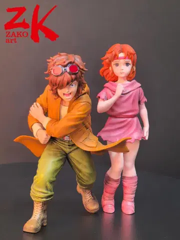 레어 북두의 권 린&배트 세트 ZAKO art 레진 캐스트 피규어