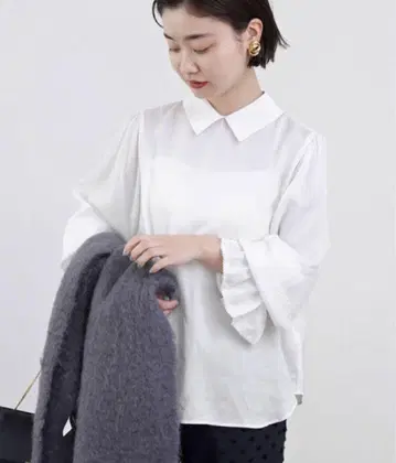 이에나 IENA 프론트 컬러 블라우스 블라우스 셔츠