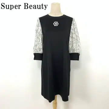 LA6982 슈퍼 뷰티 레이스 긴팔 원피스 블랙 40