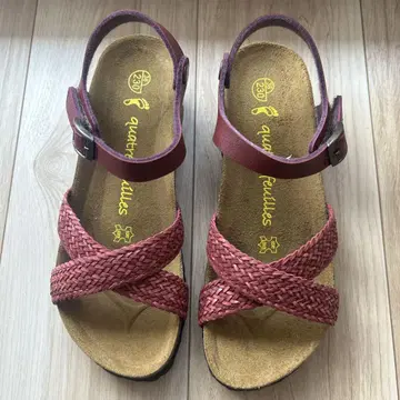 여성용 샌들 quatre feuilles 23cm 카트르 느낌