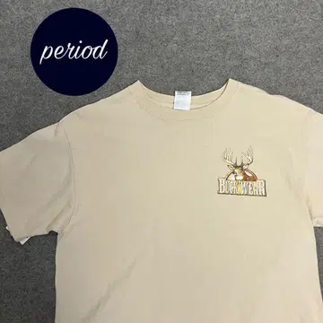 P2039 DELTA 00s 애니멀 백 프린트 티셔츠 구제 의류