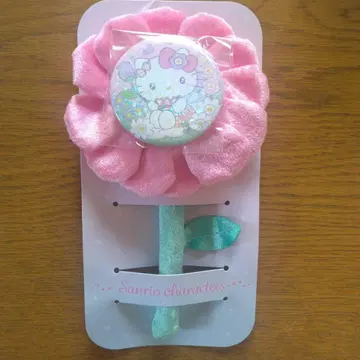 헬로키티 산리오 선택 캔뱃지 꽃