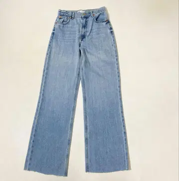 ZARA 자라 하이 라이즈 와이드 레그 데님 팬츠