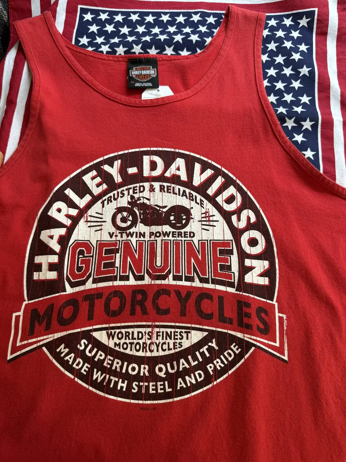 Harley-davidson Red Rock Tank Sleeveless Top [439]