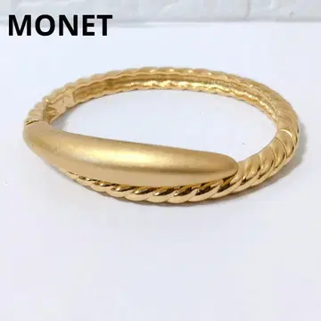 새상품급 MONET 팔찌 뱅글 골드 도금 빈티지