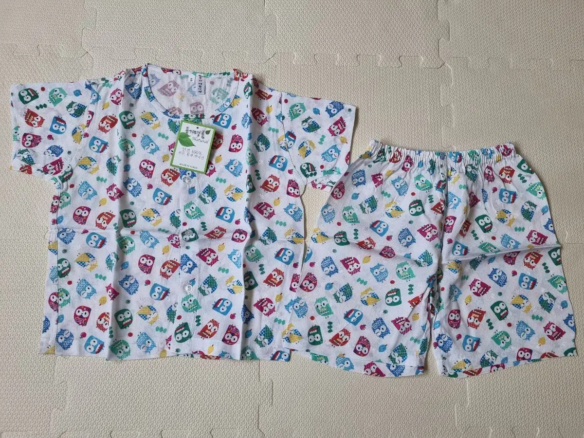 Children's Poongi Rayon Top and Bottom Set, Size 5 (5-6 years old)