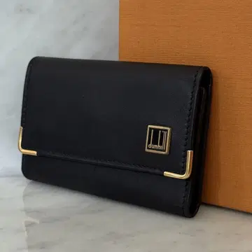 새상품급 dunhill 던힐 키케이스 6연 블랙 검정 천연 가죽
