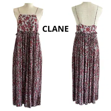 새상품급 CLANE 클라네 태피스트리 플라워 플리츠 원피스 사이즈 1