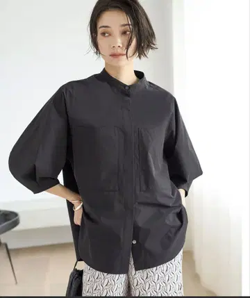 안피로 FINE MOVE 밴드 카라 셔츠