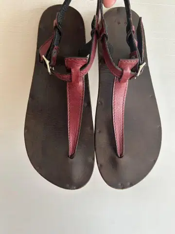 안리 쿠이르/플립플랍/사이즈 24cm/가죽/비브람 밑창