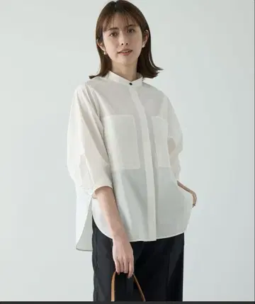 안피로 FINE MOVE 밴드 카라 셔츠