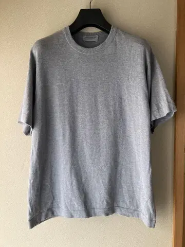 JOHN SMEDLEY 코튼 S4302 24G 니트 T 멜란지 그레이 L