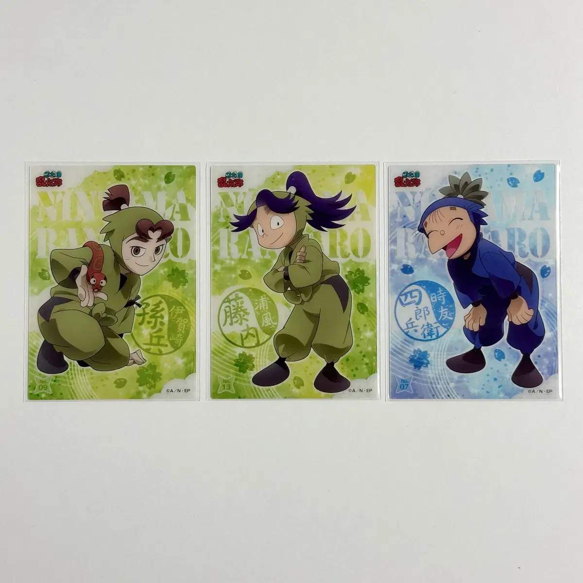 Ninja Boy Rantaro Nintama 3-Nin Magohei Tonai 2-Nin Shirobe Clear Card
