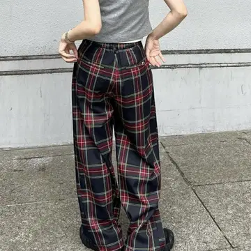 shesame 체크 팬츠