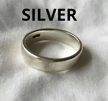 빈티지 평면 실버 반지 SILVER 심플 새끼손가락
