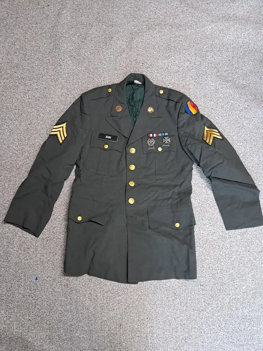 U.S. Army uniform dress uniform top and bottom and shirt