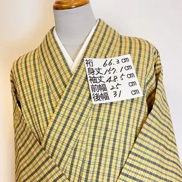격자 무늬의 단옷이 멋지다! 루즈한 사이즈 H100cm 정도