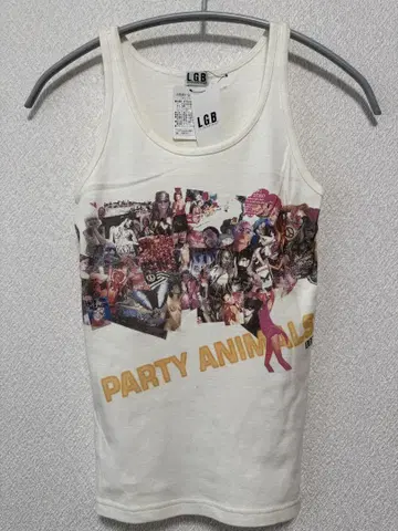 미사용 새상품 LGB 초기 PARTY ANIMALS 탱크탑 르 그랑 블루