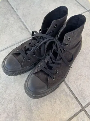 CONVERSE All Star 올 블랙 하이컷 24cm