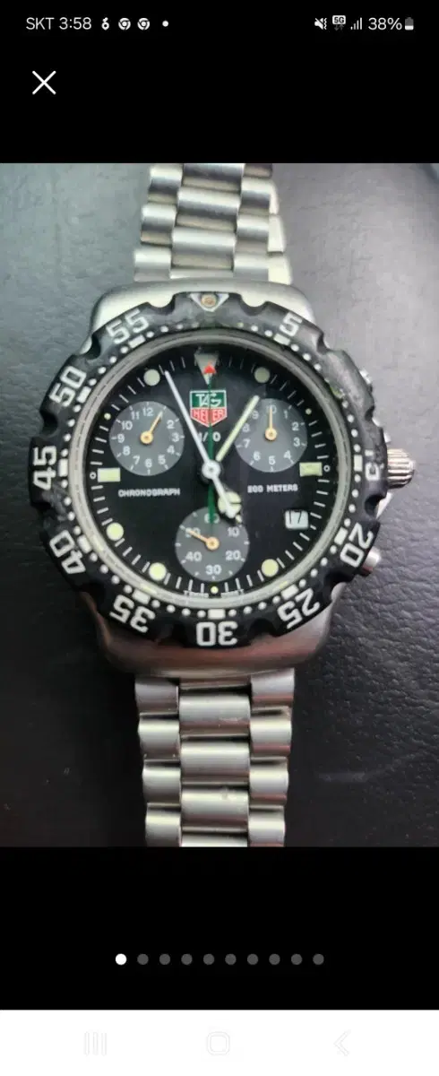 Tag Heuer Chrono Quartz 200m Water Resistant 37mm Unisex Size