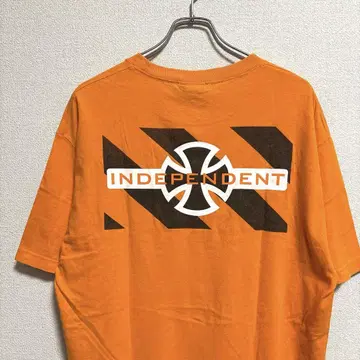 INDEPENDENT 아이언 크로스 티셔츠 오렌지 NHS 택