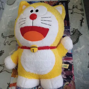 도라에몽 봉제 인형 노랑 컬러 TAITO 제 레어템