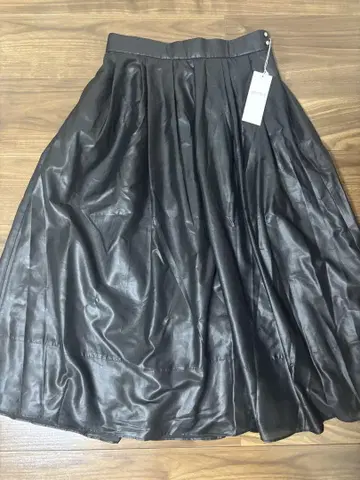 anySiS 블랙 플레어 스커트