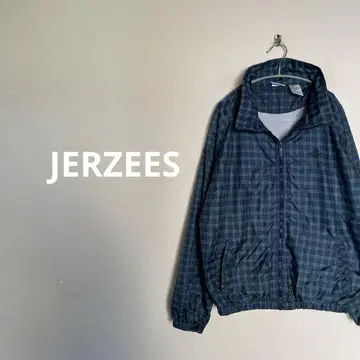 90s JERZEES 나일론 자켓 체크