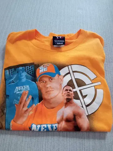 WWE 존 시나 티셔츠 오렌지