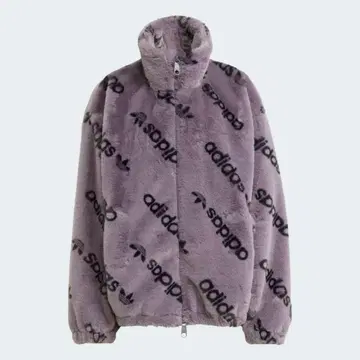 아디다스 adidas 토날 올 패턴 프린트 퍼 자켓 XL 그레이