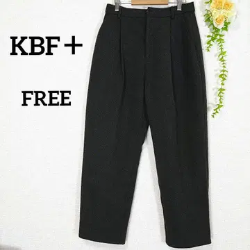 KBF 사이드턱 슬랙스 팬츠 다크 그레이 프리 사이즈