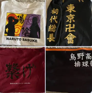 NARUTO SASUKE 티셔츠와 도쿄 만자카이 맨투맨