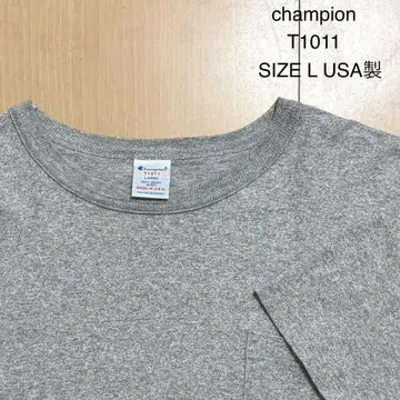 챔피온 USA제 포켓 티셔츠 반팔 T1011 L