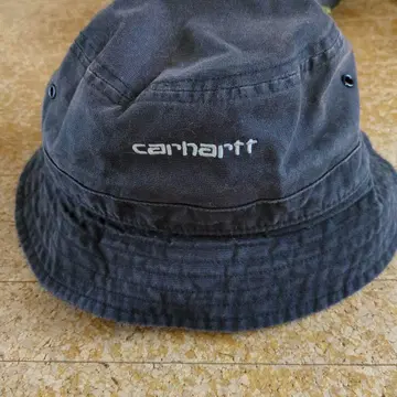 칼하트 SCRIPT BUCKET HAT S/M 블랙 페인트 페인트