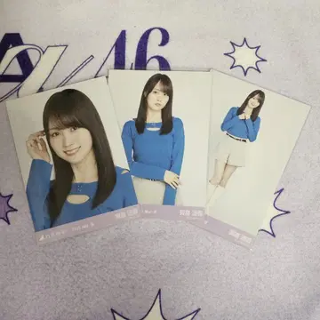 노기자카46 브로마이드 카키 하야카 레이어드 상의 컴프