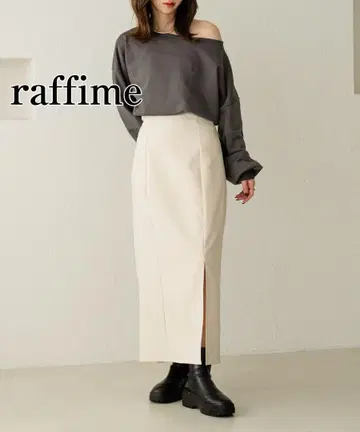raffime 스타일업 슬릿이 들어간 롱 타이트 스커트
