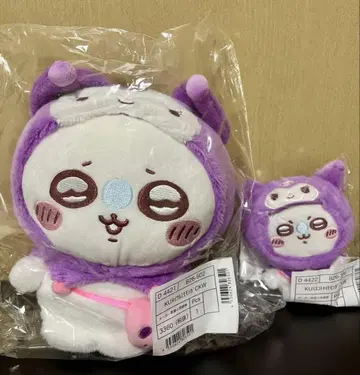 치이카와 산리오 모몽가 쿠로미 마스코트 봉제 인형 세트
