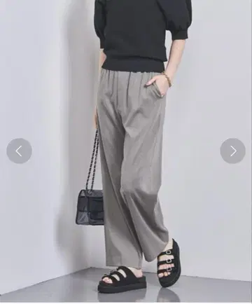 UNITED ARROWS 그레이 이지 팬츠 36