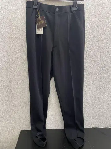 CASPIO 슬림 핏 블랙 팬츠 신상