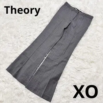 Theory 띠어리 플레어 팬츠 슬랙스 그레이 XO