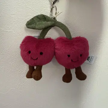JELLYCAT 체리 봉제 인형 백참 미사용 새상품