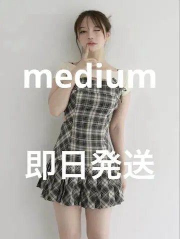 M 앤 마리 Karen 체크 미니 드레스 AM1324