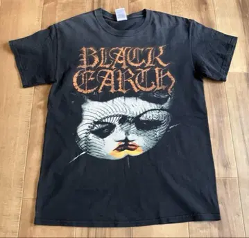 빈티지 BLACK EARTH 블랙 어스 투어 티셔츠 헤비 메탈