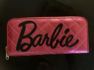 Barbie 핑크 퀼팅 코 장지갑