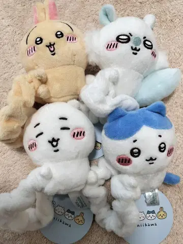 치이카와 봉제 인형 스크런치 4종 세트