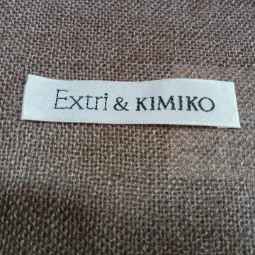 Extri & KIMIKO 캐시미어 70% 실크 30% 스톨 브라운 계열